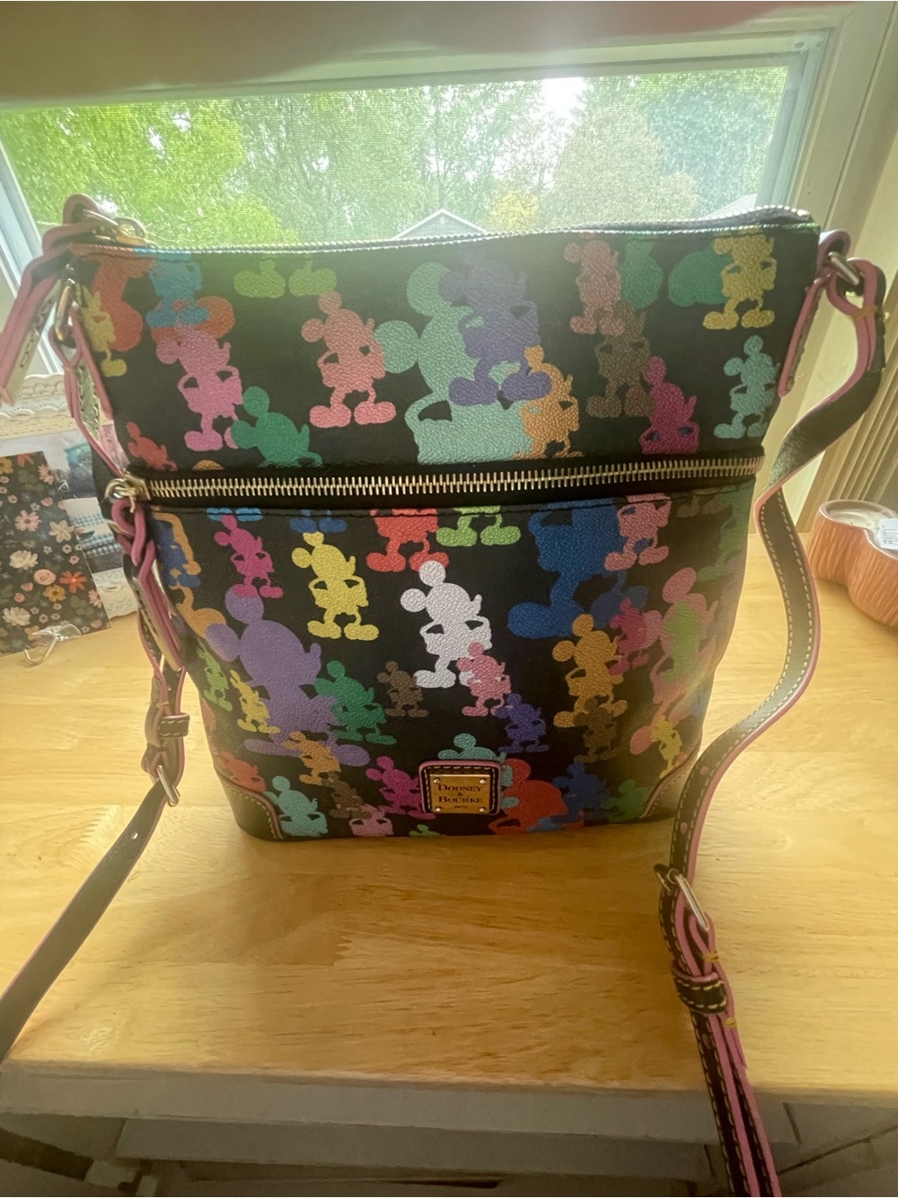 Dooney & Bourke Black Mickey Wonder Silhouette Crossbody